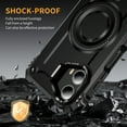 thumbnail image 6 of Designed for Motorola Moto G 5G 2024 Armor Case with Camera Cover Stand, Shockproof Protection, Support Magnetic Wireless Charger Rugged Cover for Moto G 5G 2024, Support Car Magnetic Holder - Black, 6 of 7