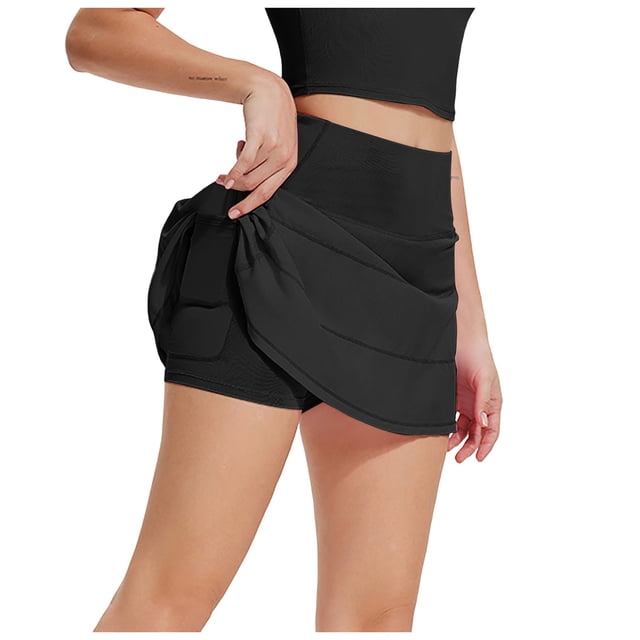 DAFEI Jupe-Short Active Légère pour Femmes pour Course Tennis Entraînement Sports avec Poche