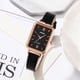 thumbnail image 1 of Reloj de cuarzo para mujer, relojes para mujer JINJIS, reloj de cuarzo informal con esfera rectangular y correa de cuero para mujer, reloj de cuarzo, 1 of 3