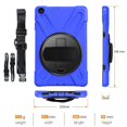 thumbnail image 2 of Detachable Shoulder Strap Case For Samsung Tab A 10.1 Inch 2019 With Hand Strap, Adjustable Stand, Camera Protection, Durable, 2 of 4
