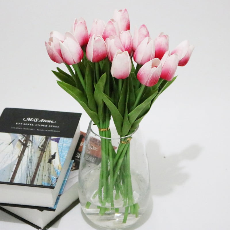 DIY Bridal Bouquet Party 10pcs Wedding Home Decor Artificial Flowers Tulips 