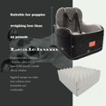 thumbnail image 2 of Asiento de coche Dog Booster Lealchum para perros pequeños y medianos, color negro y marrón, 2 of 6