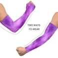 thumbnail image 4 of ALAZA Tie Dye Purple UV Sun Protection Arm Sleeves UPF 50+ Compression Cooling Sleeve 1 Pair, 4 of 7