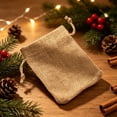 thumbnail image 5 of 5 Pcs Burlap Gift Bags with Drawstring,3.54X4.72 inch Small Burlap Gifts Bags,Reusable Small Party Favor Gift Bags for Wedding Party Christmas Birthday Snack Jewelry Kitchen Storage,Khaki-5PCS, 5 of 6