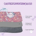 thumbnail image 5 of Waterproof Dog Blankets, 2 Pack Washable Dog Blankets for Bed Couch Sofa Protector Fleece Flannel Puppy Blanket Soft Plush Reversible Throw Blanket for Small Dogs Puppy Cat 23"×16"(Purple+Pink), 5 of 7