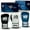 Blue boxing gloves with white accents, variant on Nate Bower Fitness Elite Punching Bag Boxing Gloves - Extra Thick Padding for Unisex Beginner Boxers and Training Fitness - Premium Cowhide Leather -Black Boxing Gloves with White Accents - 10oz
