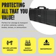 thumbnail image 3 of Koah 44" Inch Weatherproof Protective Roller Rifle Hard Case with Customizable Foam, Pressure Valve, and Lock Fittings (Black), 3 of 7