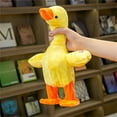 thumbnail image 4 of Juguete de pato parlante, juguete de pato parlante, lindo pato cantor, juguete de peluche educativo, artesanía excepcional, 4 of 6