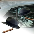 thumbnail image 5 of 2025 New Fedora and Cigar Window Decal,Driving Fake with Fedora Hat and Cigar Car Stickers,Funny Hat and Cigar Sticker for Trucks, Van, Suvs, Racing, Car Decor, 5 of 5