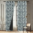 thumbnail image 4 of Vargottam Watercolor Leaf Design Blackout Curtains - Set of 2 Panels, 42 x 63 Inches Each - Light Blocking & Thermal Insulated Drapes with Grommet Top for Bedroom & Living Room - Blue, 4 of 9
