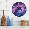 thumbnail image 3 of GZHJMY Space Galaxy Wall Clock, 10" Silent Non Ticking Round Clock, Oil Painting Easy to Read Clock for Living Room Bedroom Bathroom Home Decor Holiday Gifts, 3 of 7