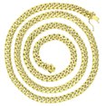 thumbnail image 2 of Decadence 14K Yellow Gold Hollow 3mm-12mm Maimi Cuban Chain with Lobster clasps | Italian Gold Chain | Gold Curb Chain For Men and Women, 2 of 5