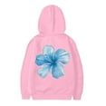 thumbnail image 4 of LIIPEE Girls Boys Hoodies Fall Winter Casual Cute Long Sleeve Cartoon Flower Graphic Printed Pullover Hooded Sweatshirt With Pocket Girl Soft School Outdoor Play Casual Outings Hoodie,Pink,2-3 Years, 4 of 7