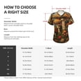 thumbnail image 4 of Honeii Vintage Cloud Mushroom Print Women's Classic V-Neck T-Shirt,Womens Fashion Tops,Stylish Everyday Top for Women, Casual Summer Spring Outfits Clothes-Small, 4 of 5
