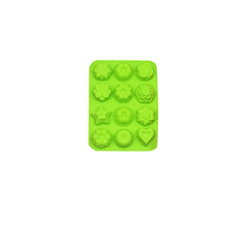

6x3 Cake Pan round Set 12 Consecutive Flowers And Ice Lattice Sugar Cake Silicone Mold 2pcs Candy Melting Pot Insert