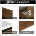 thumbnail image 6 of Brown 36 Inch Bathroom Vanity with resin Countertop Sink, 2 Doors Bathroom Cabinet Set, 6 of 9