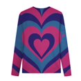 thumbnail image 4 of Girls Heart Long Sleeve T Shirts Colorful Cute Graphic Tees Spring Fall Pullover 2025 Trendy Tops 3-14y Multicolor， 5 Years, 4 of 5