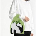 thumbnail image 2 of Unique Bargains 1 Pc Knitted Wrist Bag Portable Animal Pattern Gift Bag Green, 2 of 5
