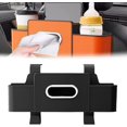 thumbnail image 1 of Car Multifunctional Seat Back Waterproof Storage Bag - Multifunctional & Waterproof Car Back Seat Organizer with Cup Holder, 2025 Universal Backrest Organizer Boxes (Black), 1 of 7