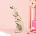 thumbnail image 6 of BSJJY Hands Holding Roses Resin Statue Desktop Ornaments Interior Sculpture Home Decor Wedding Gift Hand and Flower Figurine (Khaki), 6 of 6