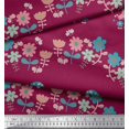 thumbnail image 3 of Soimoi Rayon Fabric Floral,Tree & Owl Kids Print Fabric by The Yard 42 Inch Wide, 3 of 3