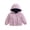 Purple, variant on Fancifize Full Zip Hooded Jacket for Girls with Pockets Long Sleeve Winter Coat Kids Cozy Lightweight Outerwear 3-12 Years