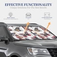 thumbnail image 4 of Kll Vintage Butterflies Windshield Sun Shade 2-Piece Foldable Car Front Window Sunshade For Most Sedans Suv Truck - Auto Sun Blocker Visor Protector Blocks Max Uv Rays - Small, 4 of 7