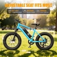 thumbnail image 4 of Actbest 20"x4.0" Electric Fat Tire Bike for Adults, 500W Motor 20 MPH, 48V 10.4Ah Battery, 7 Speed, E-Mountain Bike for Man Teen, 4 of 6
