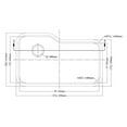thumbnail image 2 of Dawn® Undermount Single Bowl Sink With Side Drain, 2 of 4