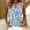 Blue, variant on Odbmxy Summer Tank Tops for Women V-Neck Fancy Ladies Tops Beach Daily Loose Graphic Casual Sleeveless