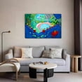 thumbnail image 5 of David Hockney Garden ii Canvas Poster Bedroom Decor Sports Landscape Office Room Decor Gift,Frame-style,08x12inch(20x30cm), 5 of 8