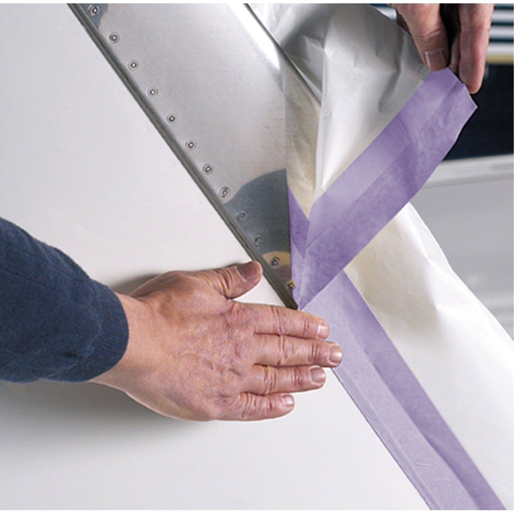 Painter's Tape, 48 mm W x 60 yd L, 7.3 mil Thick, Purple, Rubber Adhesive, 24 PK 501+
