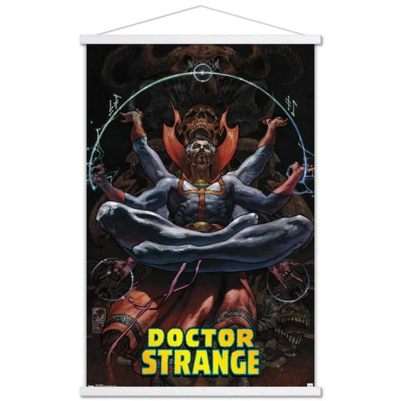 Marvel Comics - Doctor Strange - Meditating Wall Poster with Magnetic Frame, 22.375" x 34"