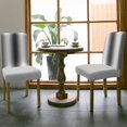 thumbnail image 3 of Dining Chair Covers Set of 4,Modern Minimalist Line Art Universal Stretch Kitchen Seat Covers Parsons Chair Protector Slipcover for Home Restaurant Party Decor,Abstract Grey White Gradient, 3 of 6