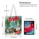 thumbnail image 5 of StuGo Bolso de tela con estampado de lienzo para mujer, bolsa de compras reutilizable y estética, con cremallera interior, regalo para mujer,40*40cm., 5 of 6