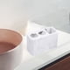 thumbnail image 5 of Porta pasta de dientes con asiento de lavado, 5 soportes para pasta de dientes de acero inoxidable, 2 organizadores funcionales blanco, 5 of 8