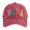 Red, variant on Krdevn Embroidery Letter Baseball Cap Washed Cotton Adjustable Curved Brim Casual Versatile Sun Hat for Outdoor Daily Travel Wear