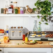 Beautiful 4-Slice Toaster with Touch-Activated Display, Porcini Taupe by Drew Barrymore
