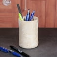 thumbnail image 3 of Creative Home Curvy Collection Natural Champagne Marble BathTumbler, Toothbrush Holder, Makeup Brush Holder, Bathroom Countertop Organizer, 3 of 7