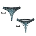 thumbnail image 3 of Fotbe Blue Color Cactus Tanga Sin Costuras para Mujer con Estampado – Panties Invisibles, Transpirables y Cómodos para Uso Diario-XX-Large, 3 of 6