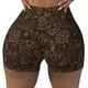 thumbnail image 2 of Fotbe Autumn Brown Plants Shorts Sin Costuras – Shorts Deportivos de Cintura Alta para Mujer, Elásticos para Gimnasio, Yoga, Running o Ciclismo-Small, 2 of 8