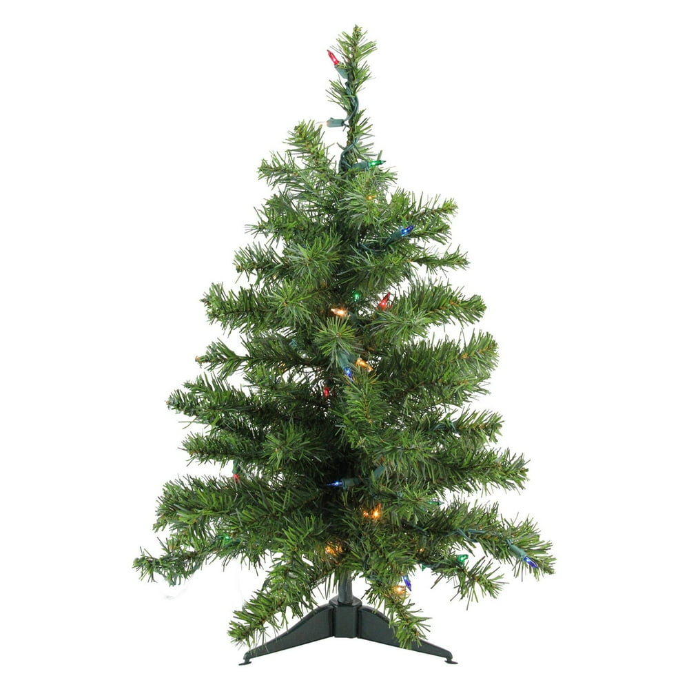 Darice 2 ft. Pre Lit Natural 2 Tone Pine Artificial Tabletop Christmas Artificial Tabletop Christmas Tree
