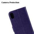 thumbnail image 6 of iPhone XS Max Wallet Case, Dteck Embossed Flower Butterfly Magnetic Flip PU Leather Folio Stand Case Cover Built-in Card Slots & Money Pocket, with wrist Strap, For Apple iPhone XS Max, Purple, 6 of 6
