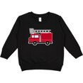 thumbnail image 2 of Inktastic Red Firefighter Fire Truck Toddler Sweatshirt, 2 of 4