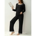 thumbnail image 2 of MINTREUS Women's Pajama Set Long Sleeve Sleepwear Ladies Soft Pjs Lounge Sets, 2 of 6