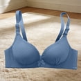 thumbnail image 2 of Hrsba No Underwire Bra,Solid Color Supportive Push Up Breathable Lightweight Regular Wear Intimates for Women, 2 of 7