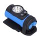 thumbnail image 1 of Faro Delantero LED, Azul 360°, Giratorio, Ajustable, De Goma Y Nailon, Doble Interruptor, Resistente Al Agua IP65 Para Correr, Ciclismo, Senderismo, Acampar, 1 of 8