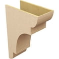 thumbnail image 5 of 12"W x 24"D x 36"H Classic New Brighton Rough Cedar Woodgrain TimberThane Corbel, Primed Tan, 5 of 6