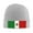 Gray, variant on Mexican-Flag Beanie Hat Men Women Warm Printed Cap Knit Beanies Hats Outdoor Winter Black