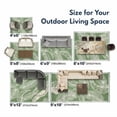 thumbnail image 4 of PASAMIC 8x10 ft Outdoor Rug Waterproof, Reversible Plastic Straw Patio Mat for RV, Deck, Balcony, Backyard, Green Leaf, 4 of 7